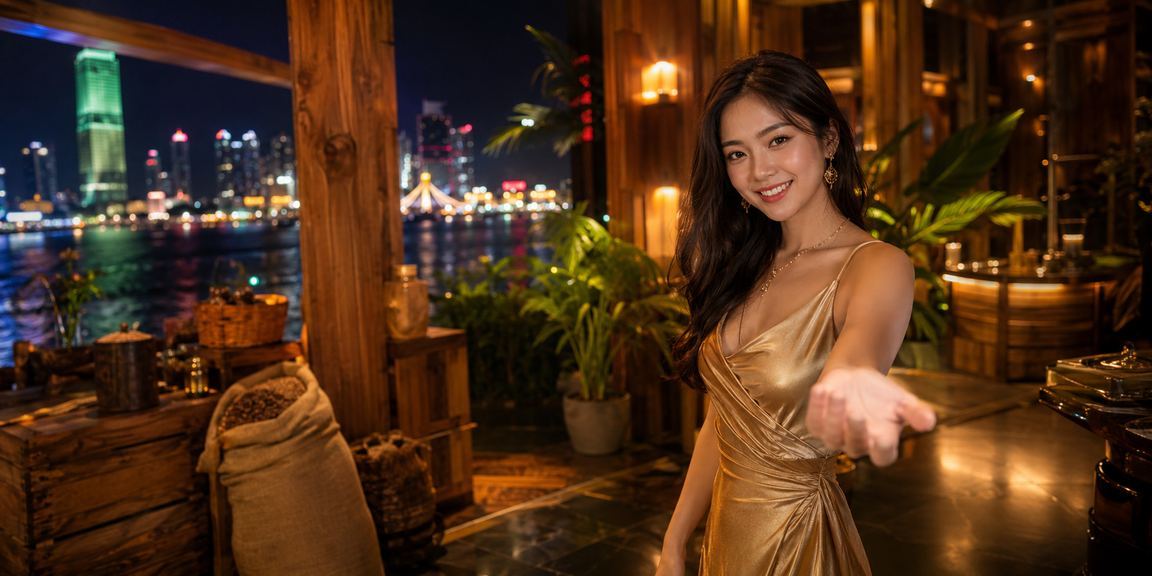 Cảnh giải trí casino và cà phê tại Hồ Chí Minh